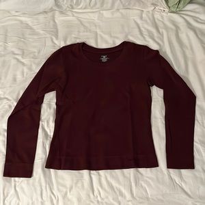 Patagonia Maroon thick L/S T-shirt Sweatshirt